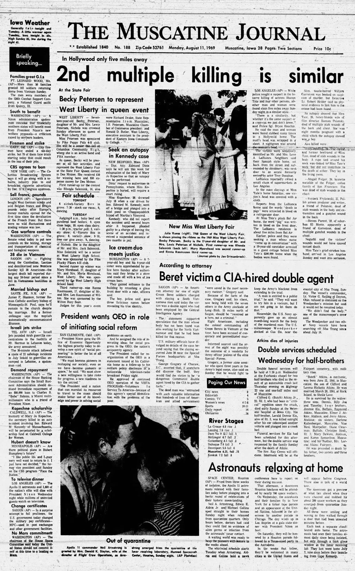 Aug. 11, 1969: The Muscatine Journal